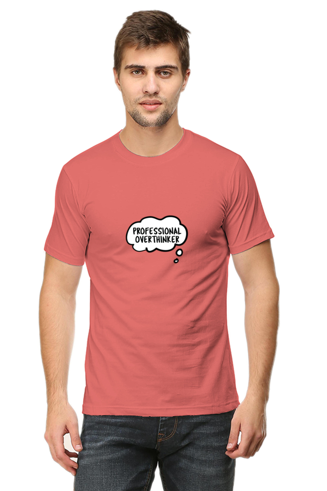 Professional Overthinker Unisex Round Neck Half Sleeve T-Shirt