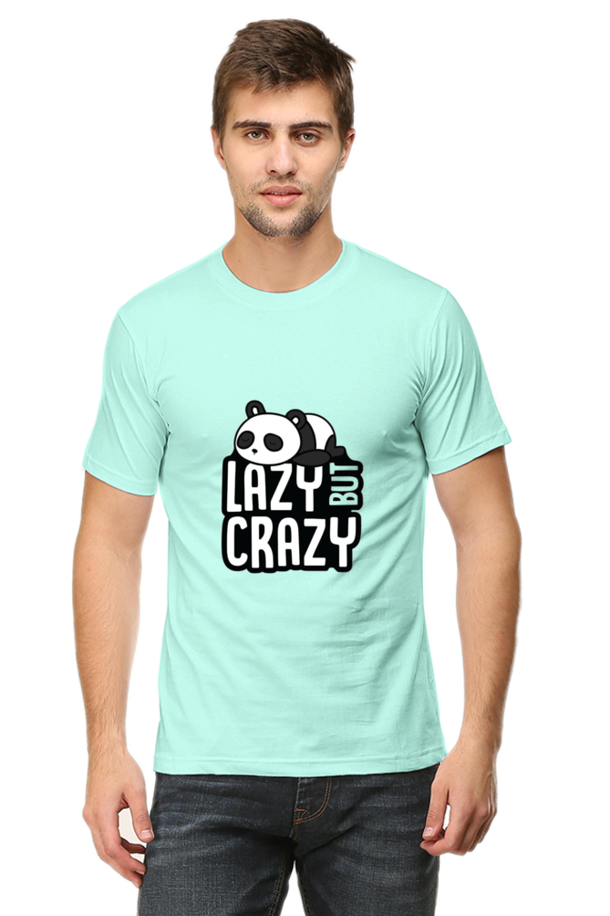 Lazy But Crazy Unisex Round Neck Half Sleeve T-Shirt