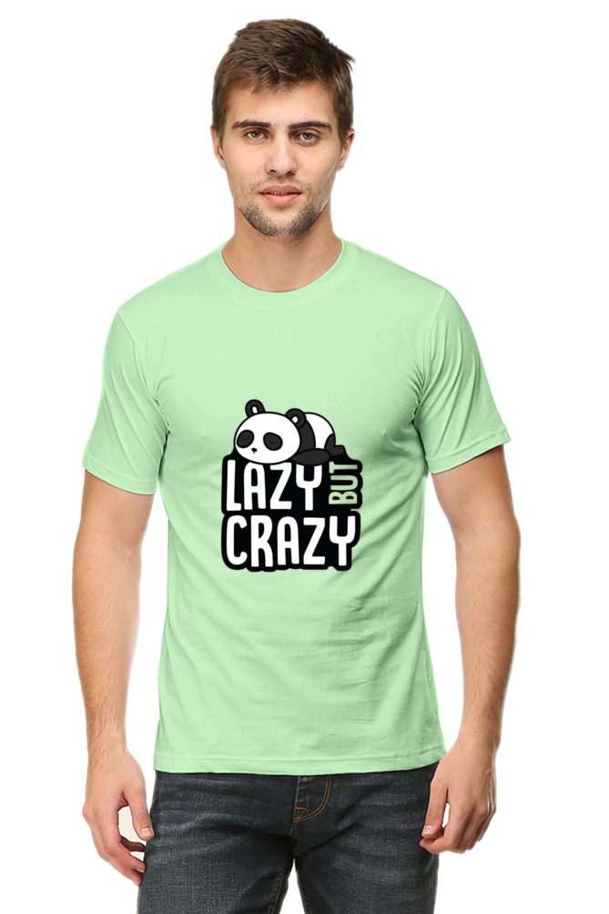 Lazy But Crazy Unisex Round Neck Half Sleeve T-Shirt