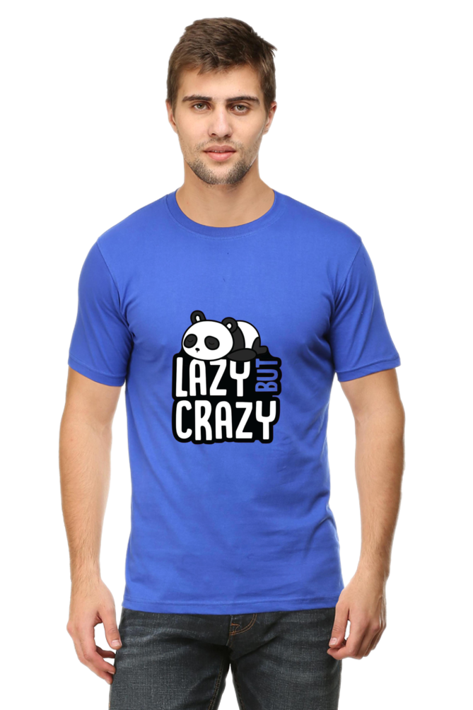 Lazy But Crazy Unisex Round Neck Half Sleeve T-Shirt