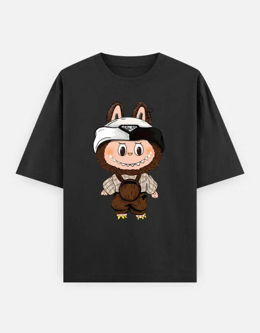 Labubu Village Mood – Unisex Oversized T-Shirt | Vintage Vibe Meets Modern Mischief - House of ViDi