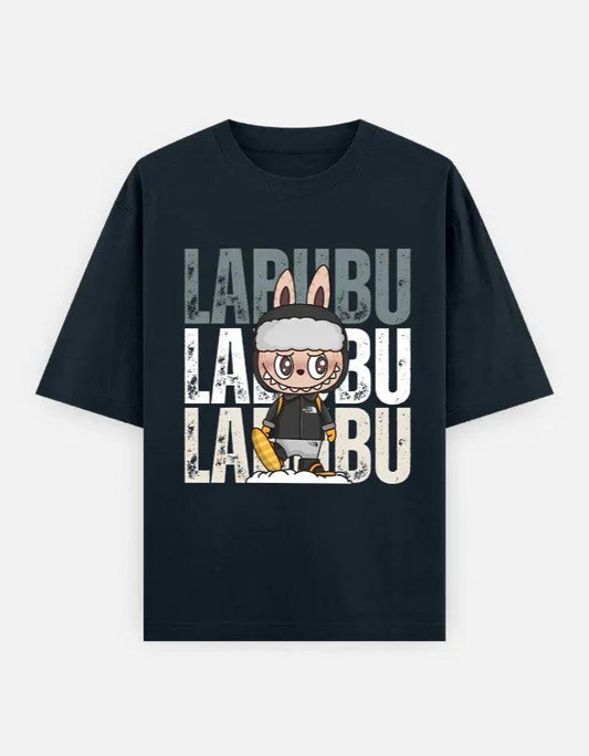 Labubu Snow Drip – Unisex Oversized T-Shirt | Cute, Cool & Cold-Ready - House of ViDi