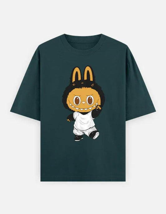 Labubu Raw Mode – Unisex Oversized T-Shirt | Street Calm with a Side of Chaos - House of ViDi