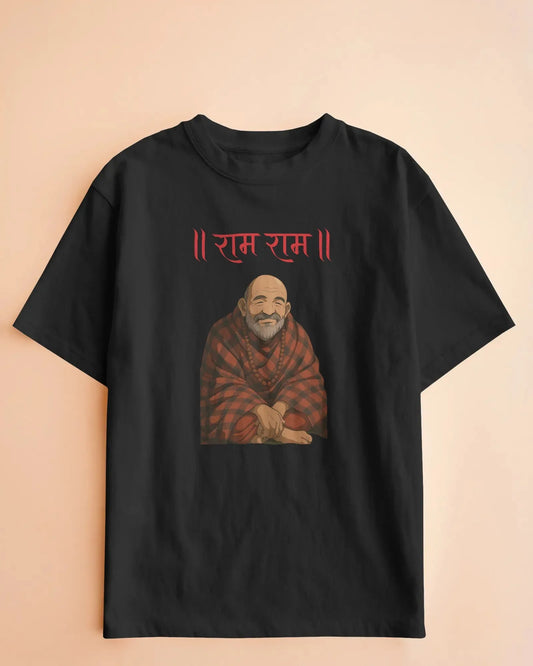 राम राम (Ram Ram) Unisex T-shirt – Neem Karoli Baba Inspired | House of ViDi - House of ViDi