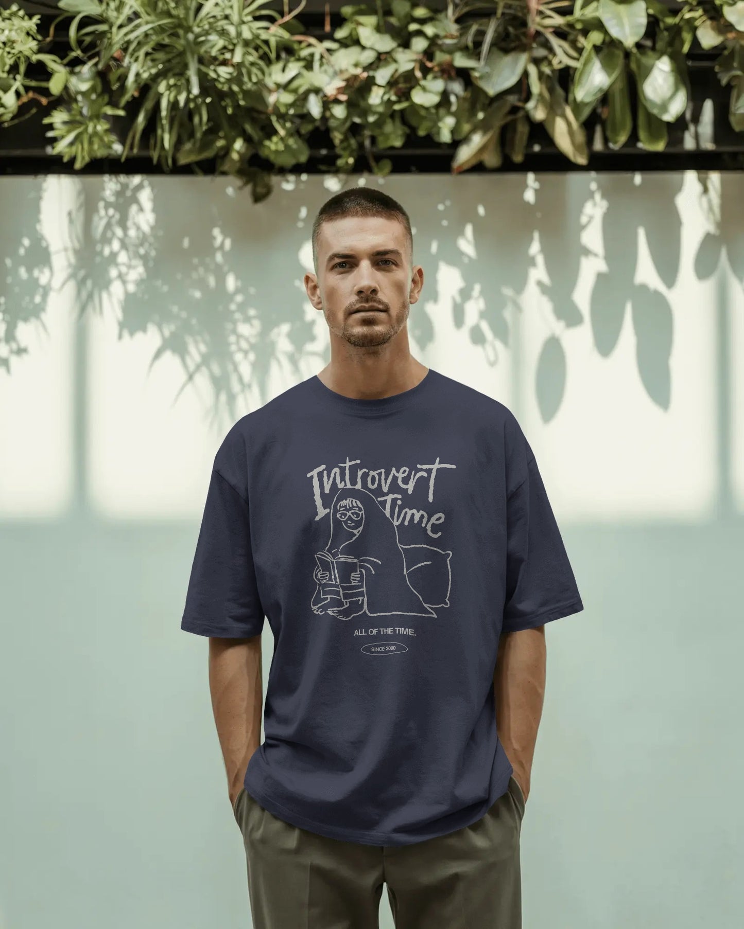 Introvert Time Unisex Oversized T-shirt - House of ViDi