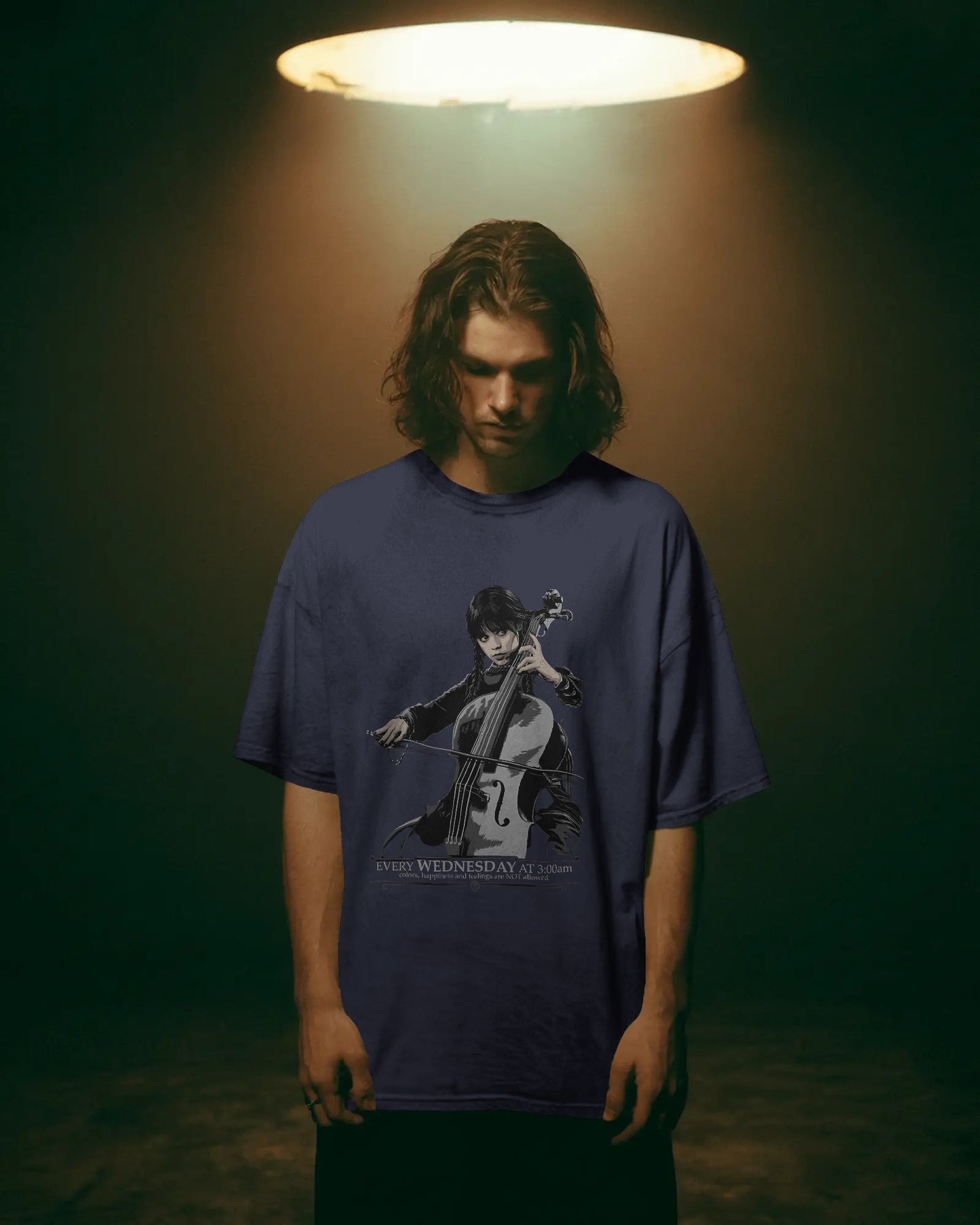 Wednesday Addams Oversized T-Shirt – Dark Gothic Graphic Tee | House of ViDi