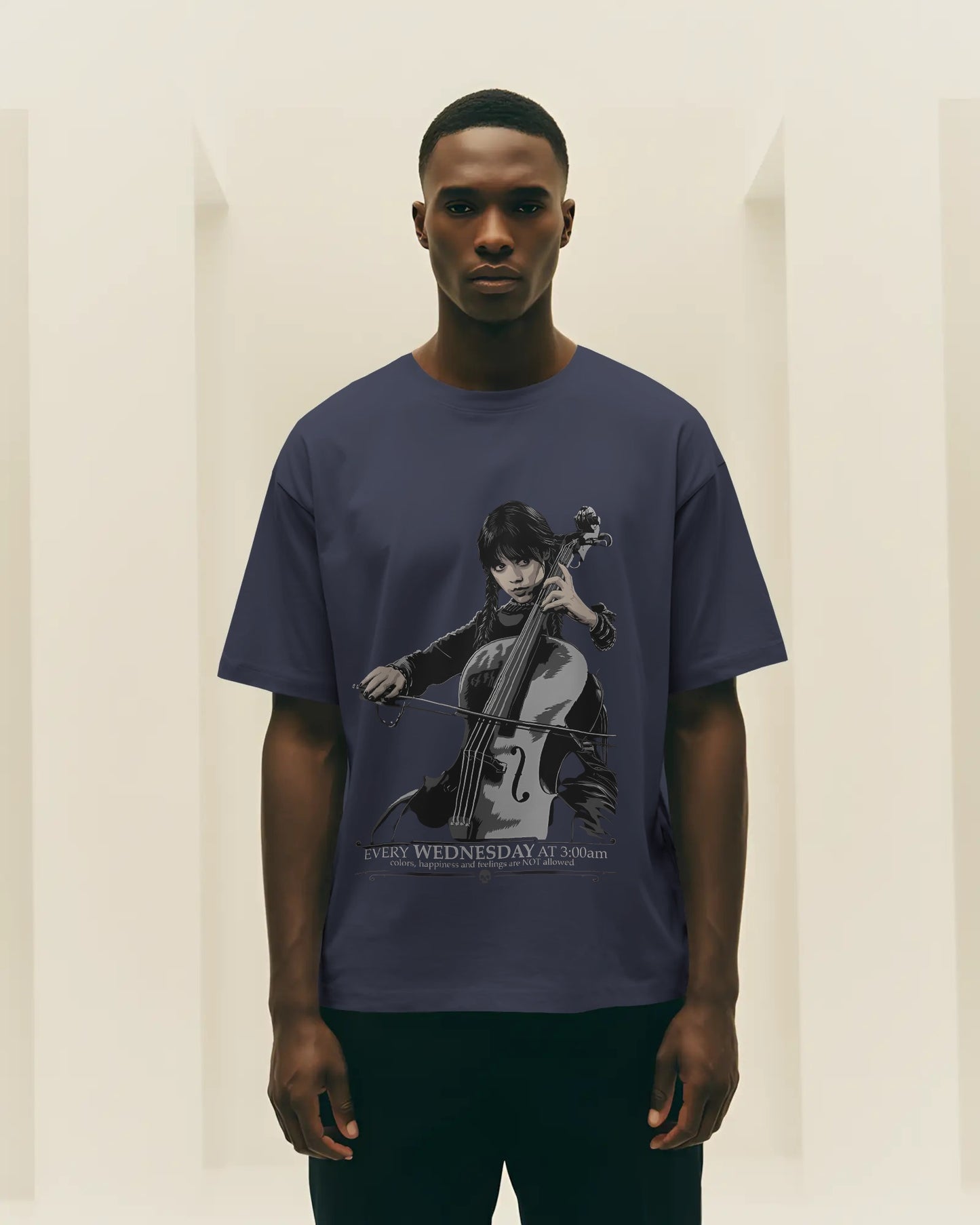 Wednesday Addams Oversized T-Shirt – Dark Gothic Graphic Tee | House of ViDi