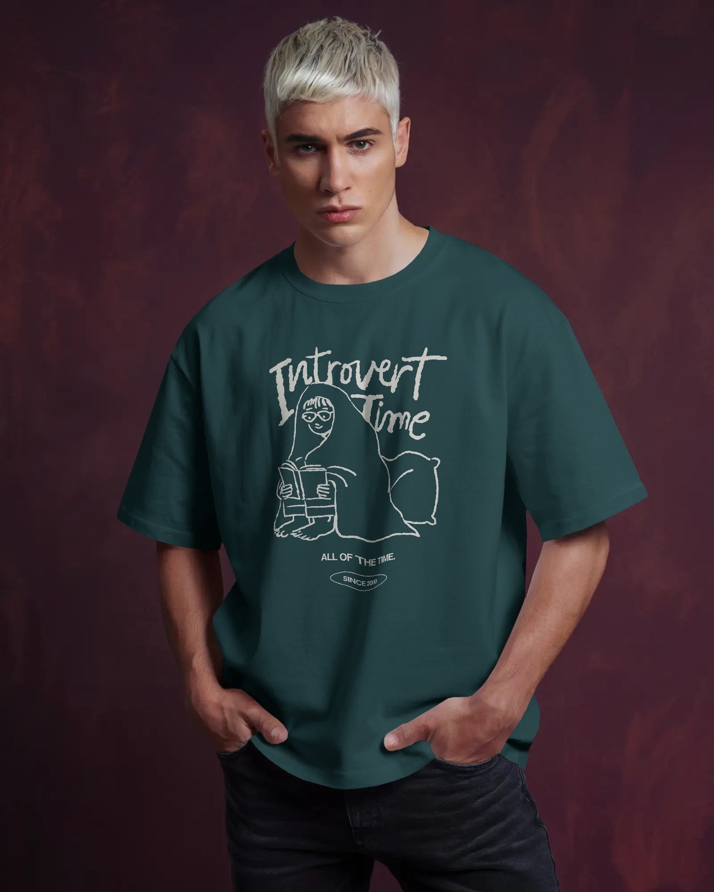 Introvert Time Unisex Oversized T-shirt - House of ViDi