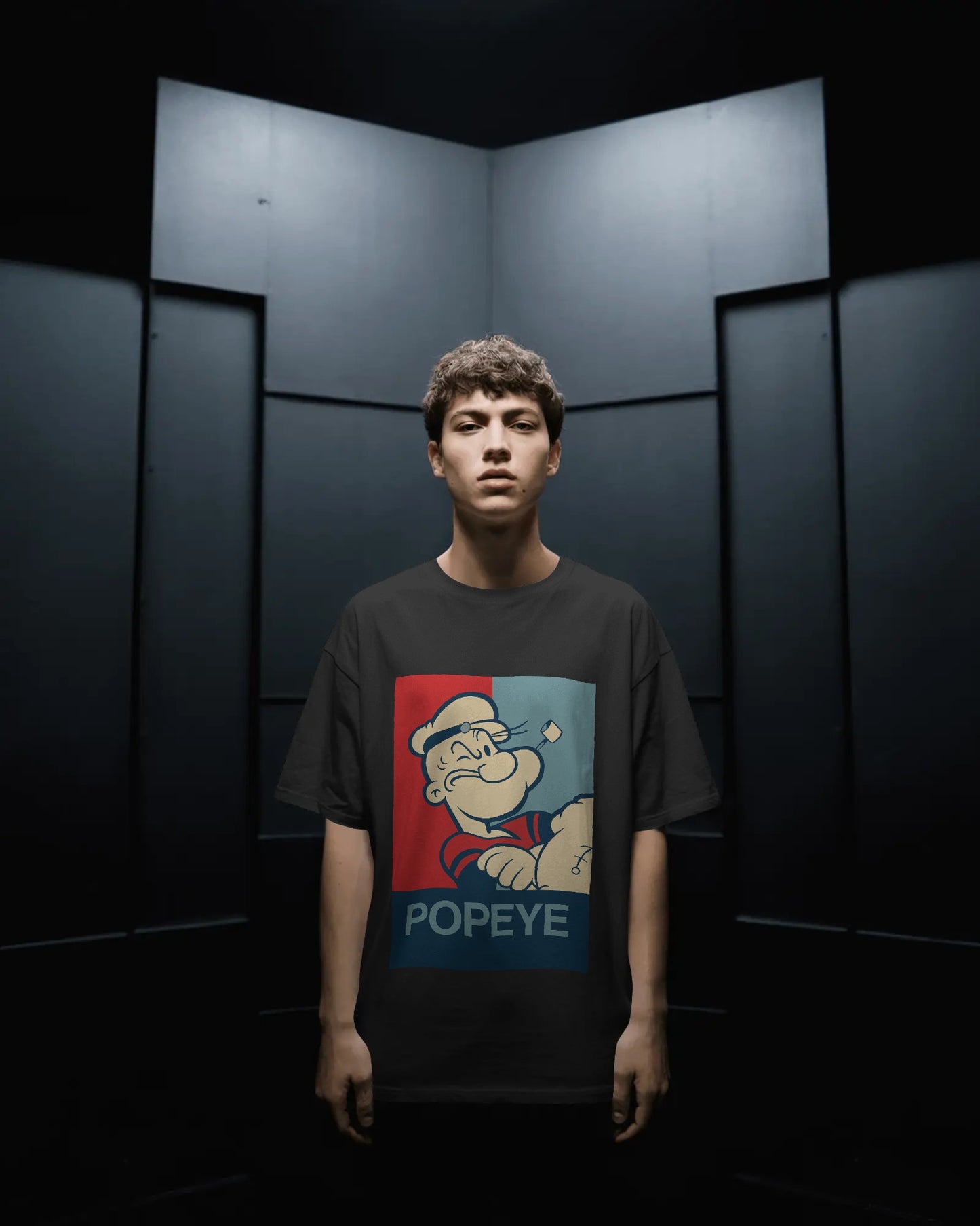 Oversized Popeye Retro Pop-Art T-Shirt | Vintage Cartoon Graphic Tee