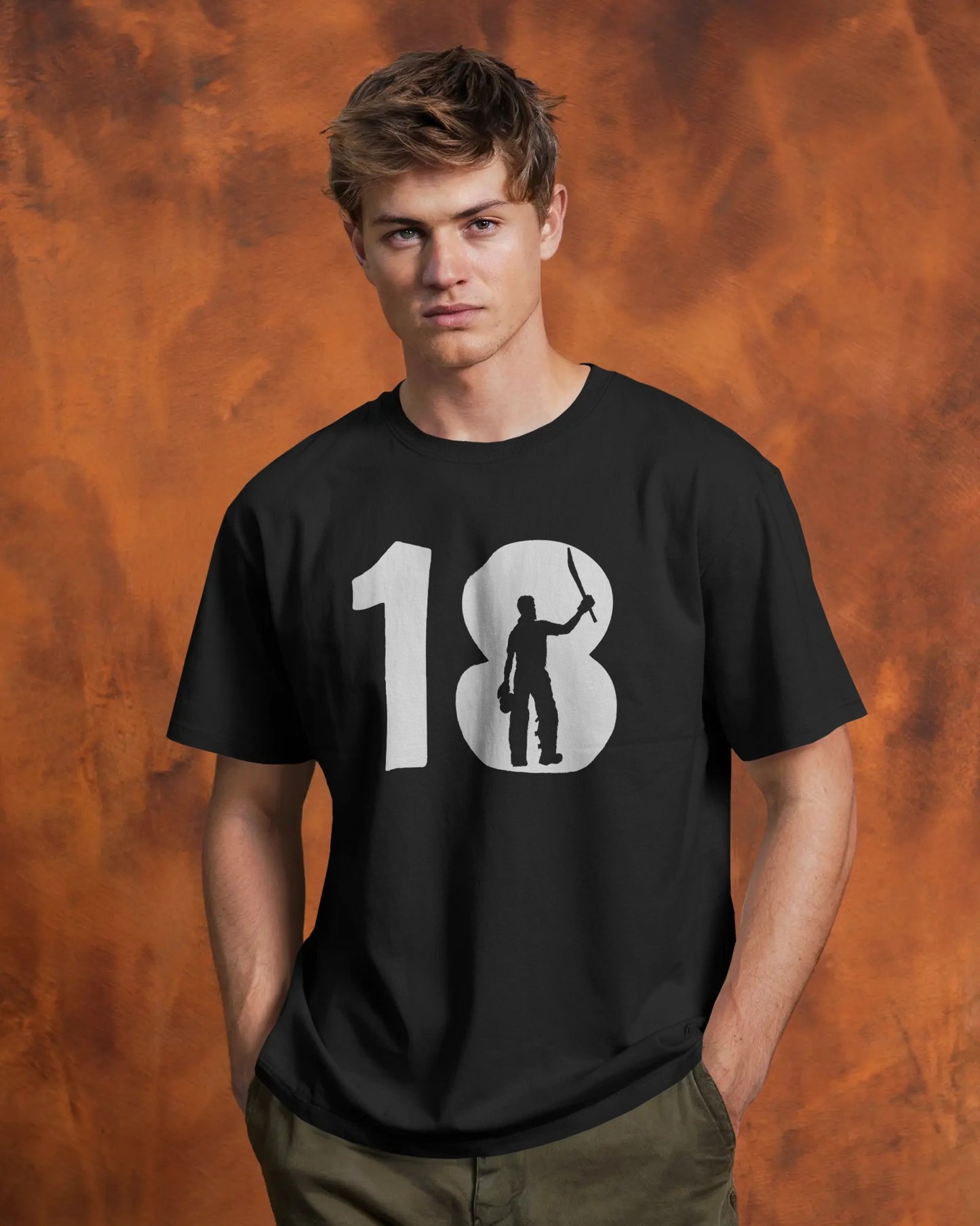 18 – The Legacy Lives On | Virat Kohli Tribute T-Shirt | Unisex Black Tee for True Fans