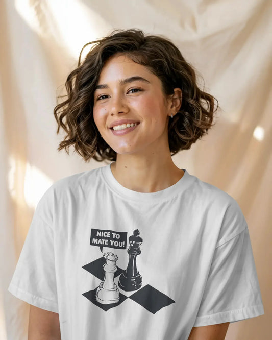 Nice to Mate You Chess Unisex Cotton T-Shirt - House of ViDi