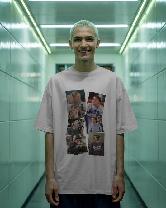 Oversized FRIENDS Collage T-Shirt – Iconic TV Show Moments Unisex Tee - House of ViDi
