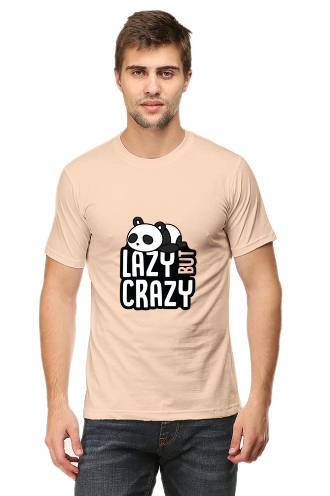 Lazy But Crazy Unisex Round Neck Half Sleeve T-Shirt