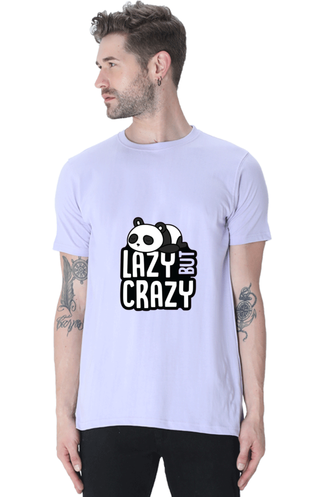 Lazy But Crazy Unisex Round Neck Half Sleeve T-Shirt
