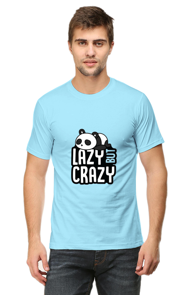 Lazy But Crazy Unisex Round Neck Half Sleeve T-Shirt