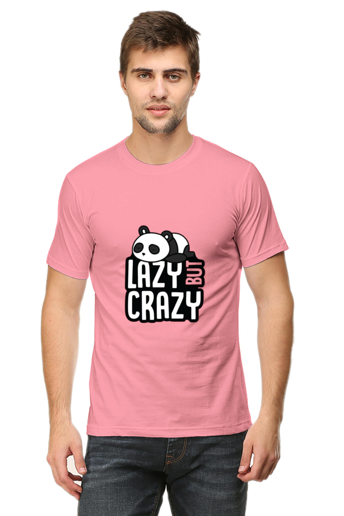Lazy But Crazy Unisex Round Neck Half Sleeve T-Shirt