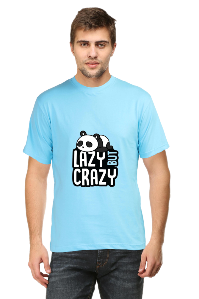 Lazy But Crazy Unisex Round Neck Half Sleeve T-Shirt