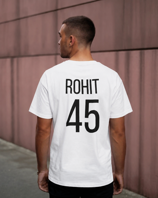 Sharma Ji Rohit 45 Fan Jersey T-Shirt | Rohit Sharma Inspired Cricket Fan Edition Unisex Tee - House of ViDi
