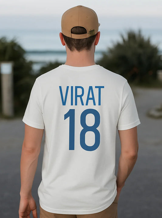 Virat Kohli Tribute White T-Shirt – Virat 18 - House of ViDi