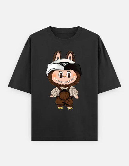 Labubu Village Mood – Unisex Oversized T-Shirt | Vintage Vibe Meets Modern Mischief - House of ViDi