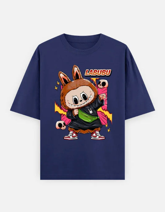 Labubu Street Vibe – Unisex Oversized T-Shirt | Funky, Fearless & Full of Attitude - House of ViDi