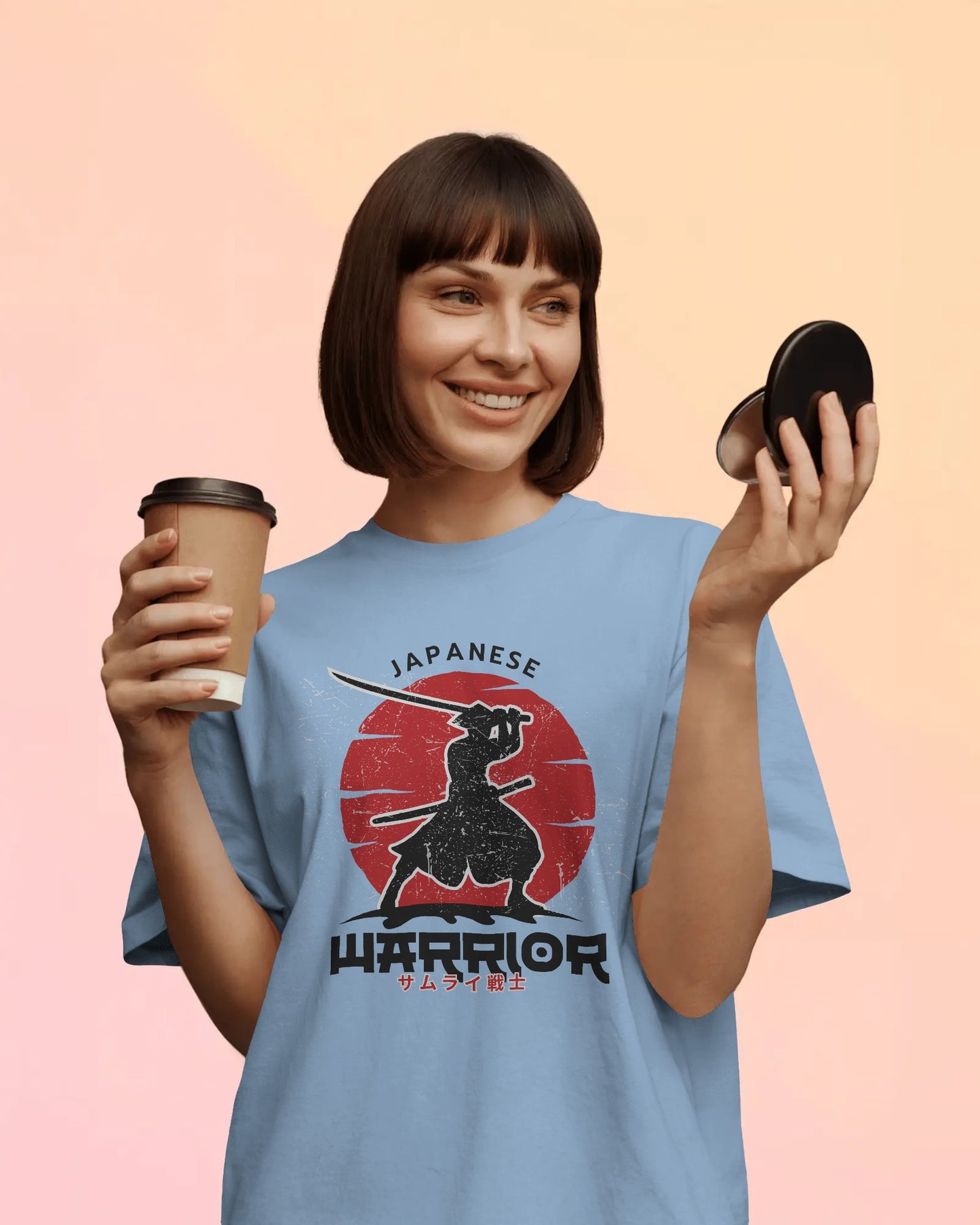 Japanese Samurai Warrior – Unisex Oversized T-Shirt | Bold. Fearless. Legendary.