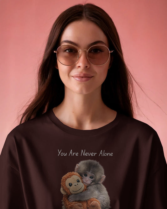 Punch Monkey “You Are Never Alone” T-Shirt – Viral Cute Edition