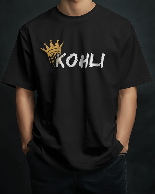 King Kohli T-Shirt – Unisex Cotton Tee for True Cricket Royalty Fans