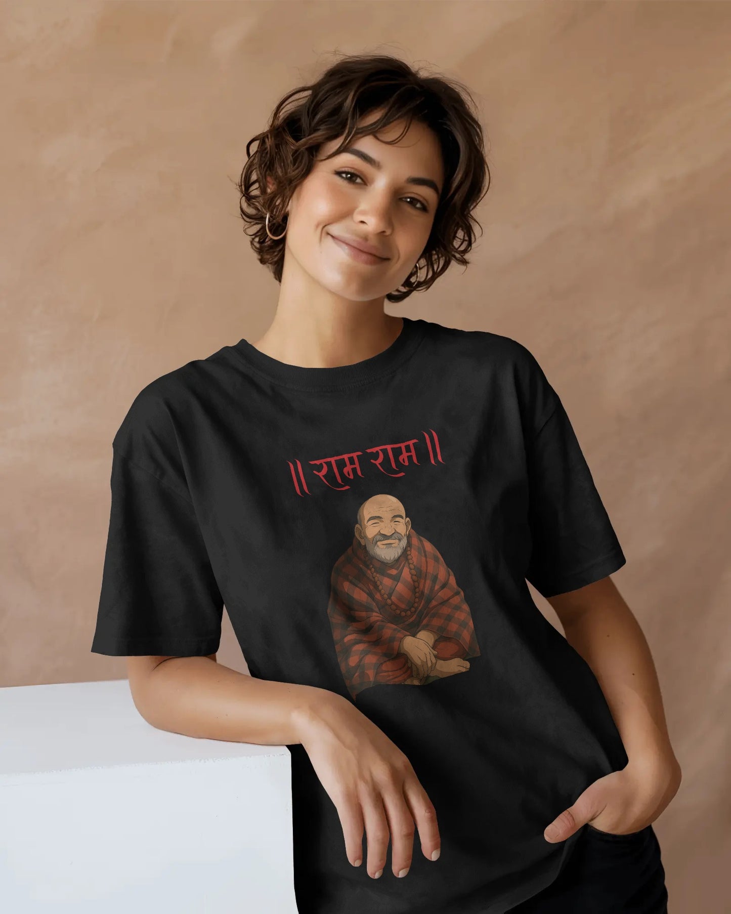 राम राम (Ram Ram) Unisex T-shirt – Neem Karoli Baba Inspired | House of ViDi