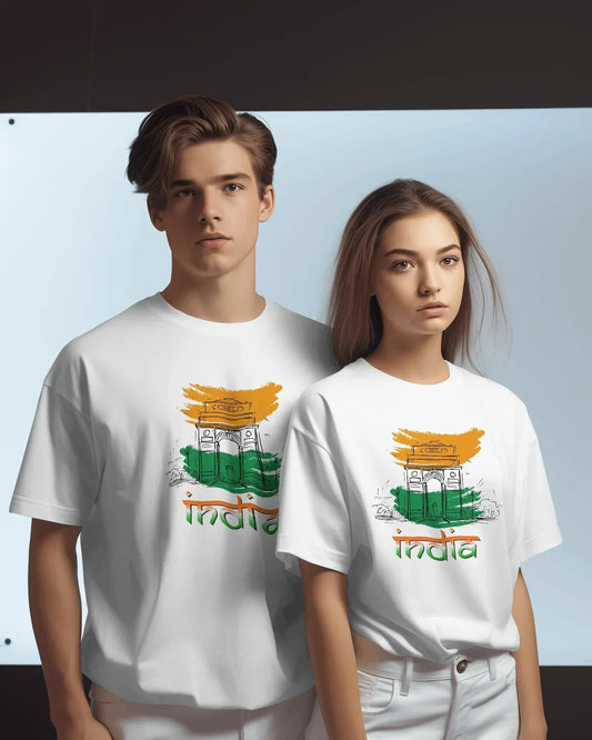 India Unisex Round Neck Half Sleeve T-Shirt - House of ViDi