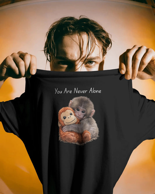 Punch Monkey “You Are Never Alone” T-Shirt – Viral Cute Edition