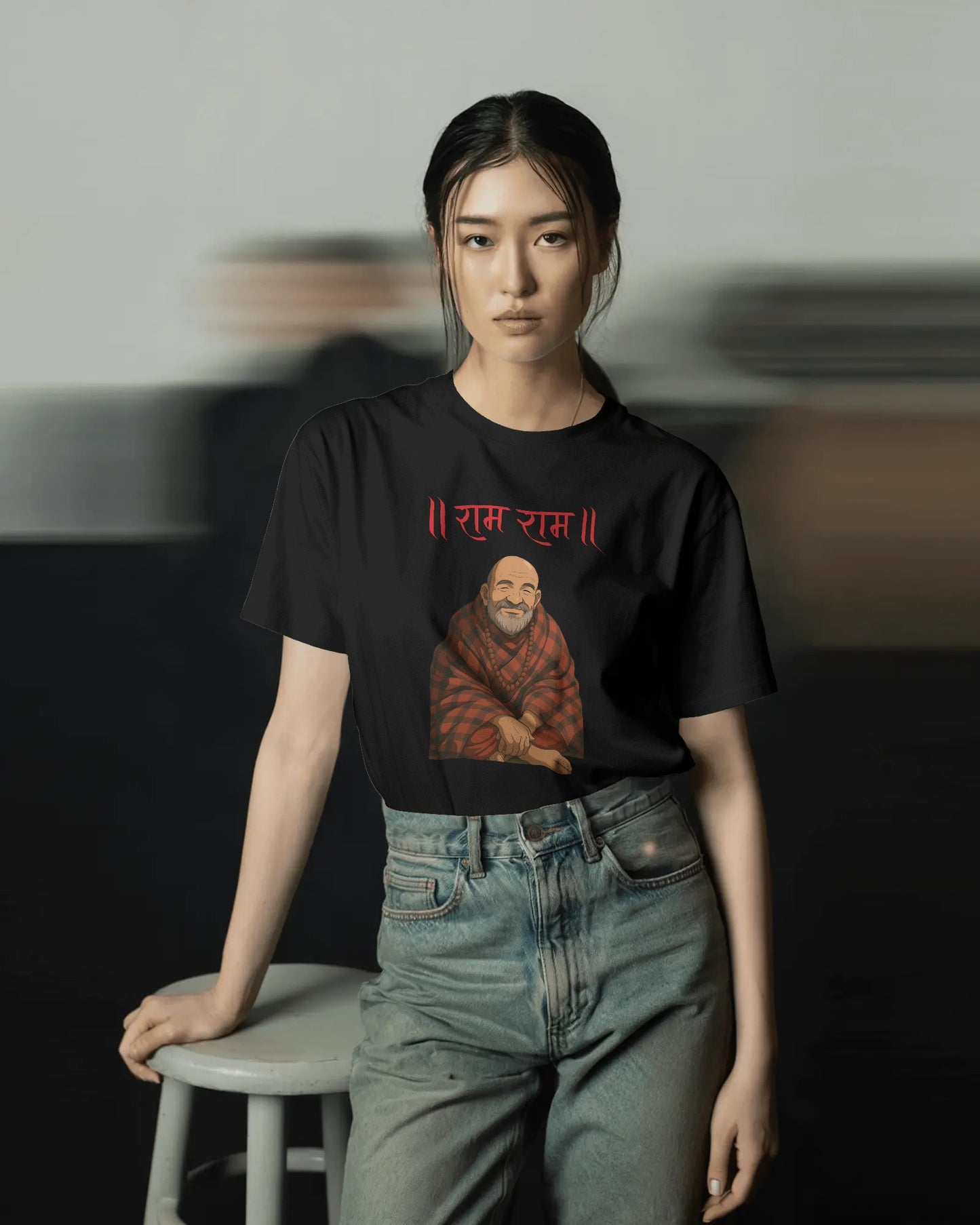 राम राम (Ram Ram) Unisex T-shirt – Neem Karoli Baba Inspired | House of ViDi