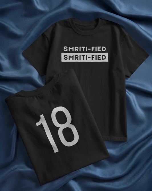 Smriti Mandhana Fan T-Shirt – Smriti-fied 18 Unisex Cotton Cricket Tee - House of ViDi