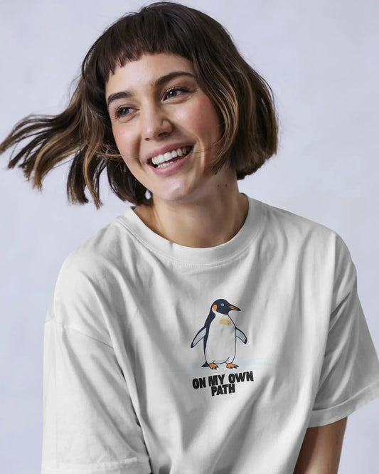 Nihilist Penguin Unisex Cotton T-Shirt | Viral Meme Tee - House of ViDi