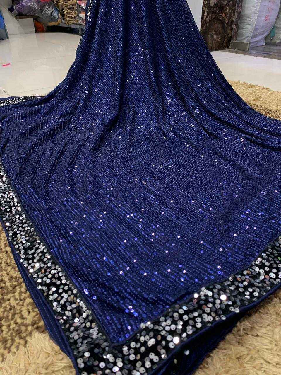Premium Full Sequins Designer Saree with Silk Blouse
