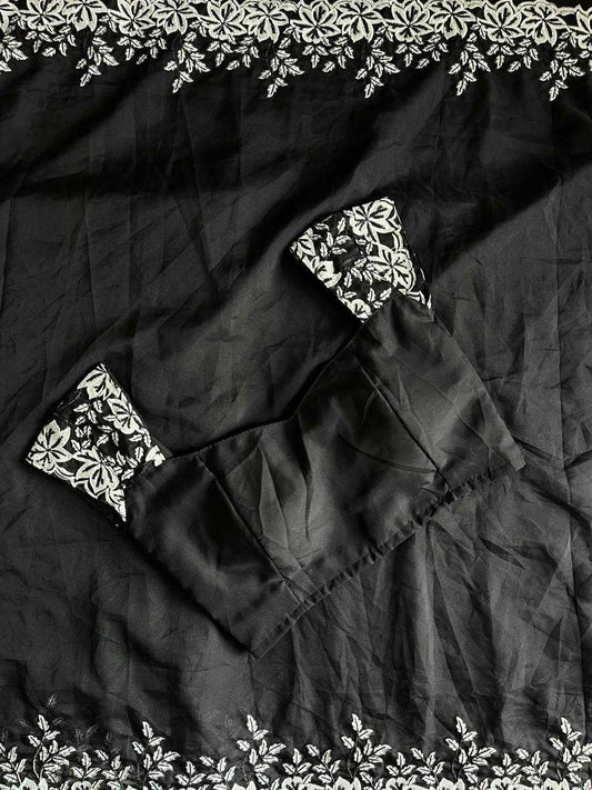 Premium Kota Doriya Sequin Work Saree with Lace Border