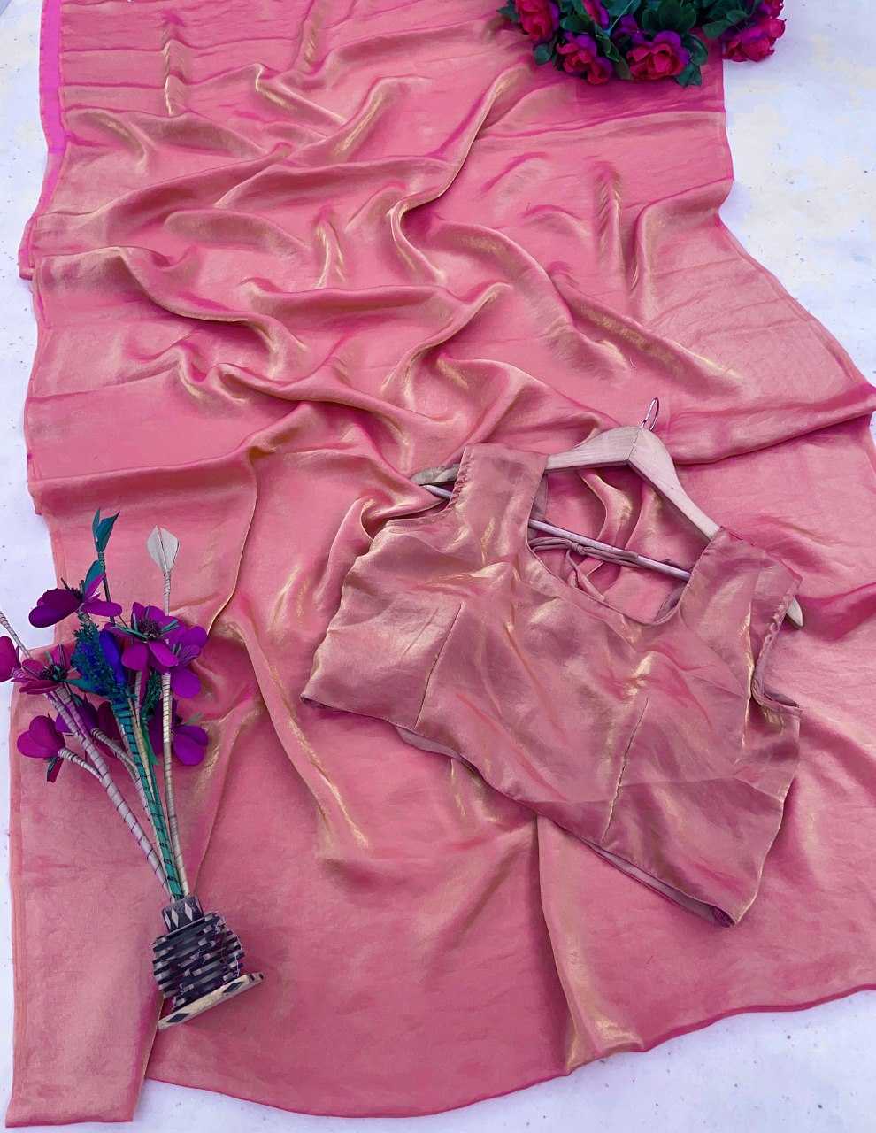 Rashmika Mandhana Inspired Printed Fendi Silk Saree