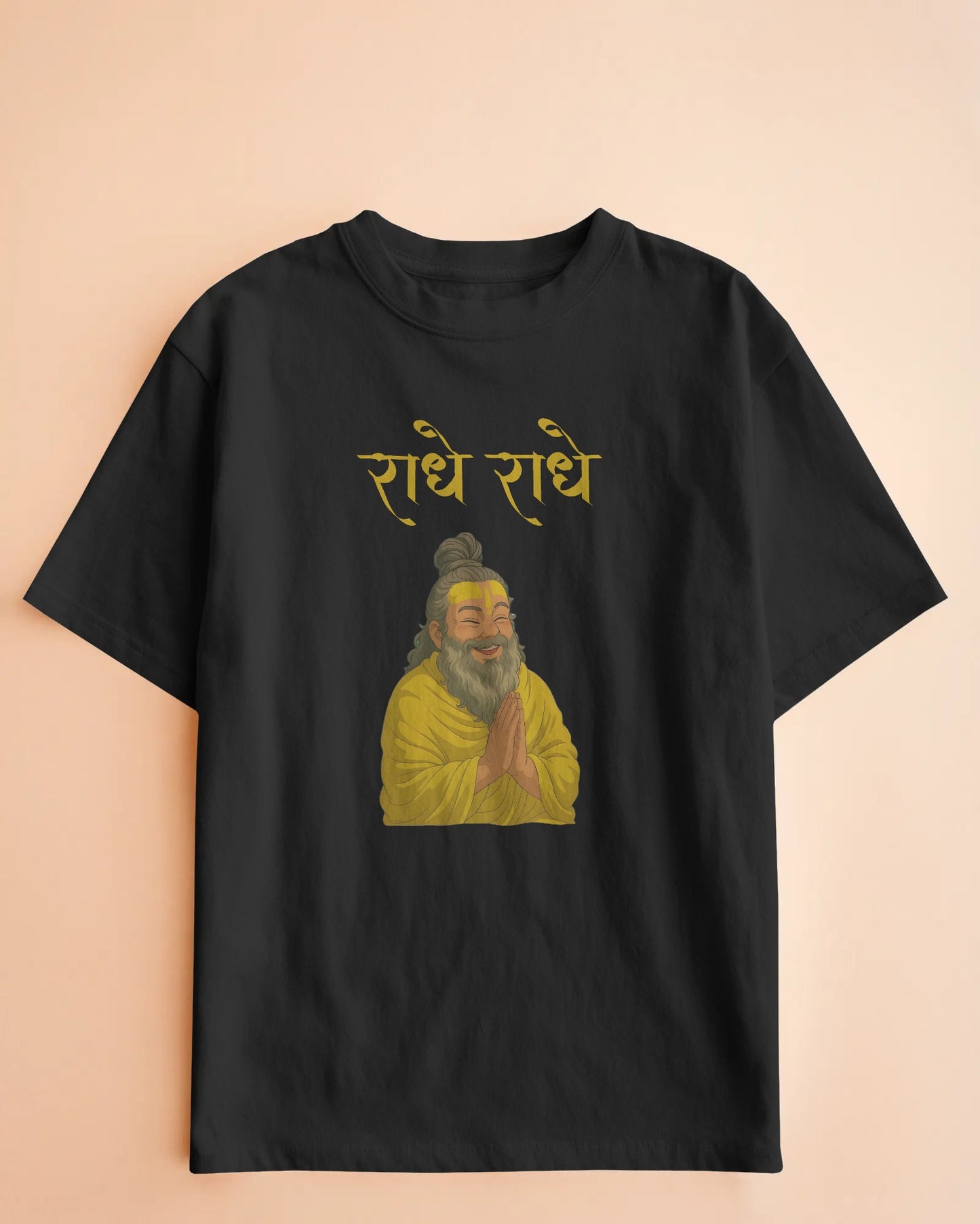 राधे राधे (Radhe Radhe) Unisex T-shirt – Inspired by Premanand Ji Maharaj | House of ViDi