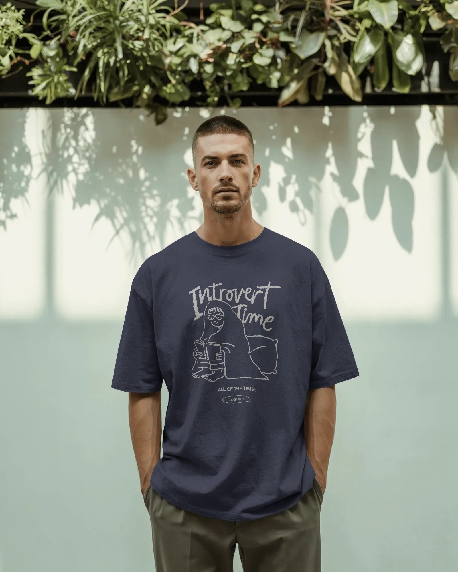 Introvert Time Unisex Oversized T-shirt - House of ViDi