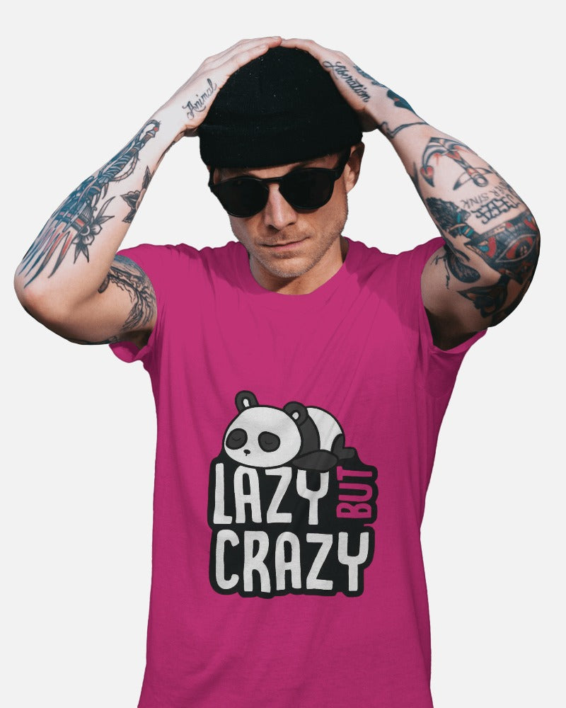 Lazy But Crazy Unisex Round Neck Half Sleeve T-Shirt