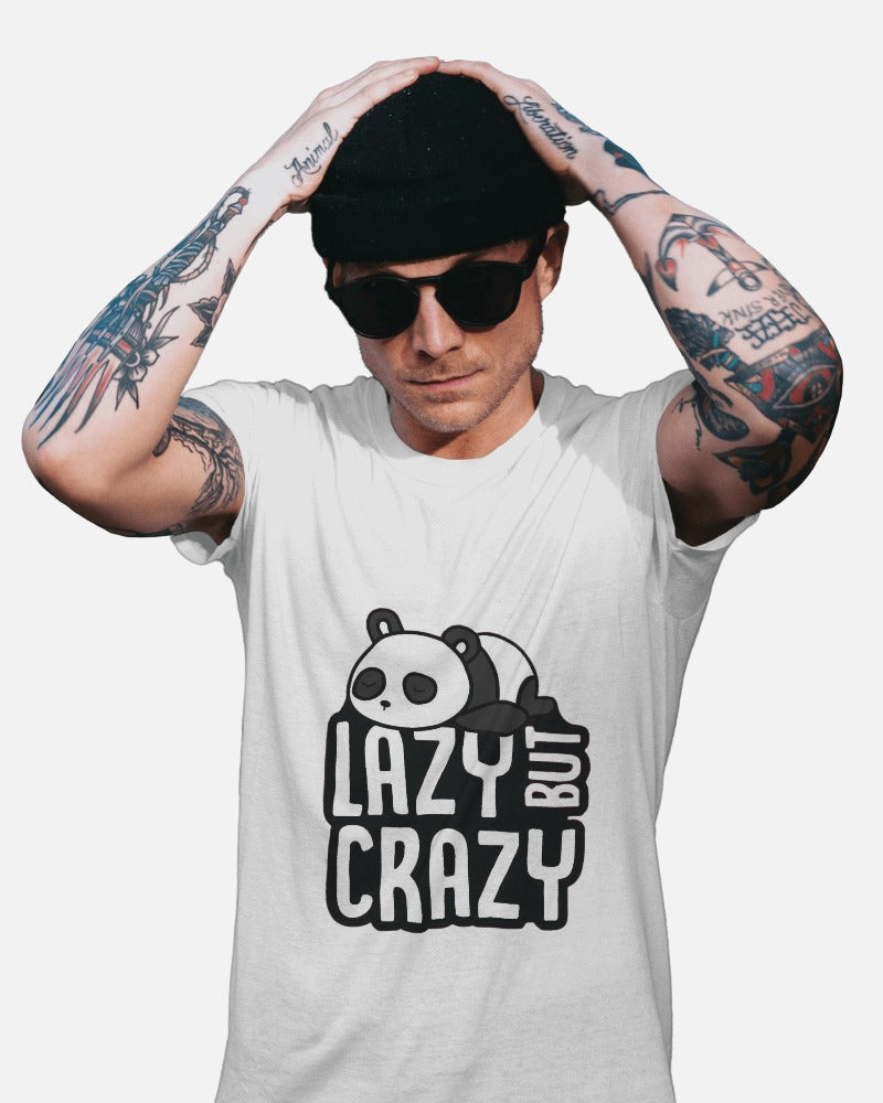 Lazy But Crazy Unisex Round Neck Half Sleeve T-Shirt