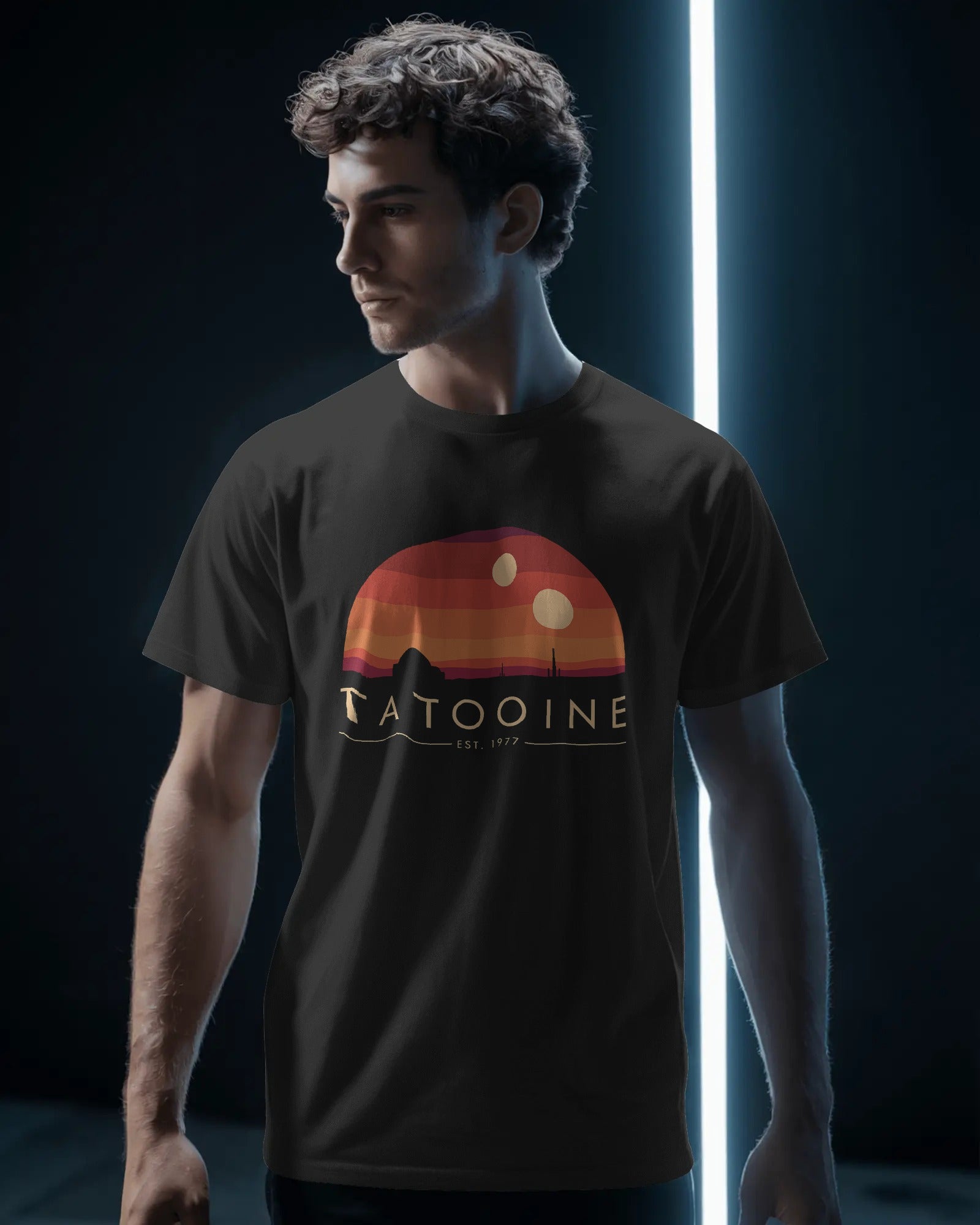 Star Wars Tatooine Classic T-Shirt | Twin Suns Desert Tee - House of ViDi