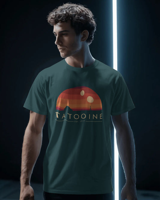 Star Wars Tatooine Classic T-Shirt | Twin Suns Desert Tee - House of ViDi