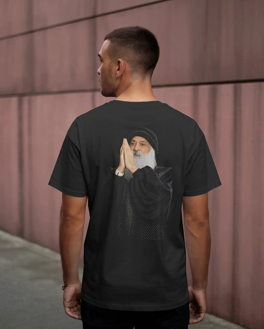 Osho Sacred Stillness Back Print T-Shirt – Spiritual Unisex Meditation Tee
