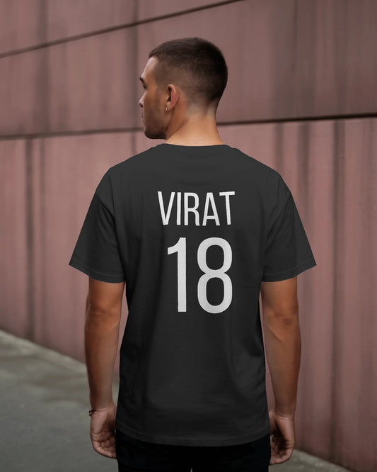Virat 18 Fan Jersey Style T-Shirt – Unisex Cricket Edition - House of ViDi
