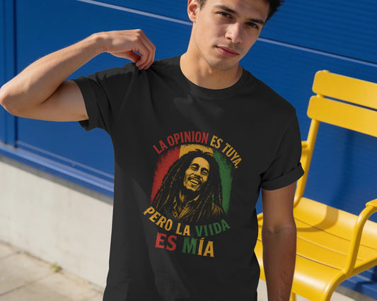 Bob Marley La Opinion Es Tuya Unisex Classic T-Shirt | Vintage Reggae Graphic Tee