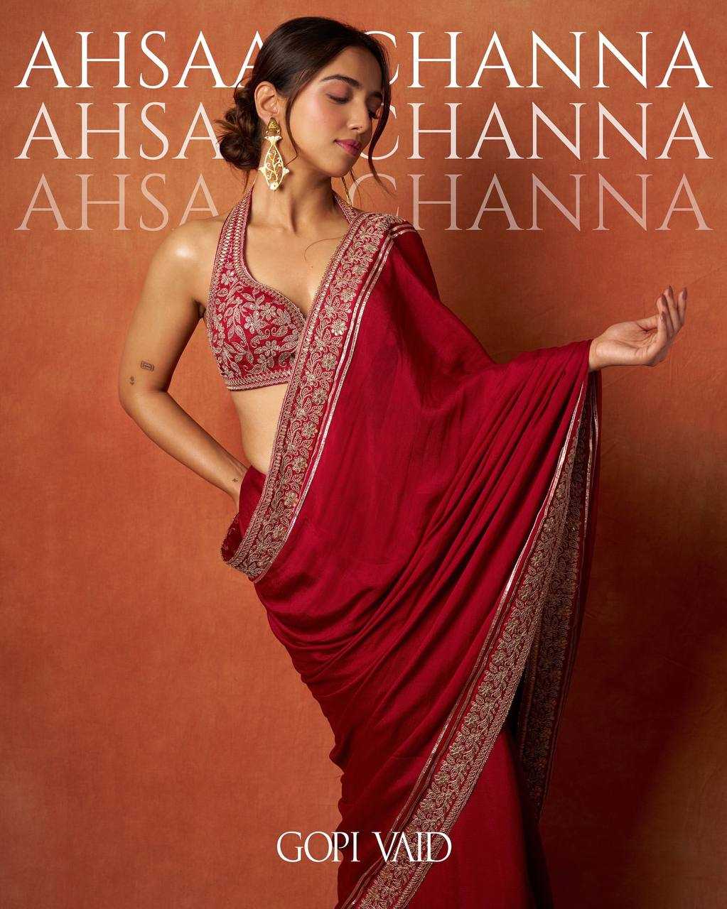 Soft Rangoli Silk Saree with Sequins & Dori Embroidery Border | Designer Banglori Silk Blouse | Party Wear Saree [Red]