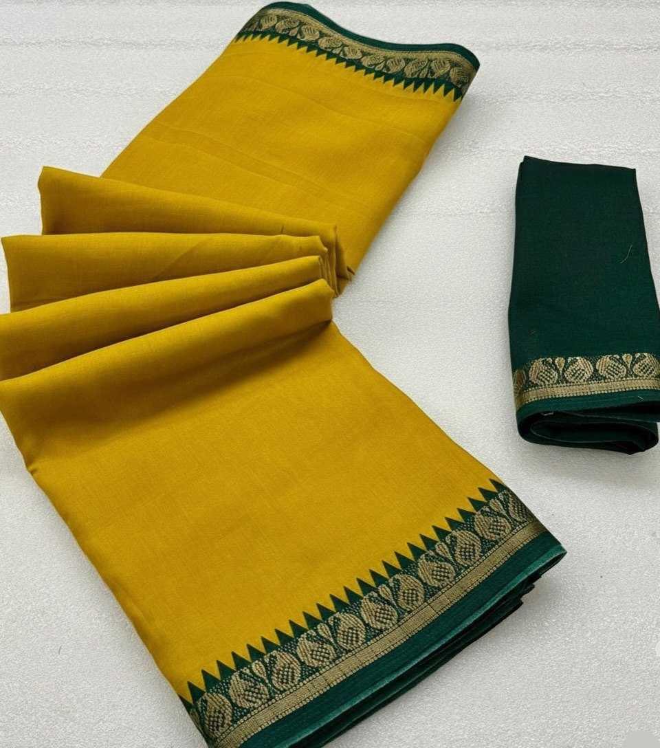 Green Dola Silk Kalamkari Inspired Designer Saree with Zari Woven Blouse - House of ViDi