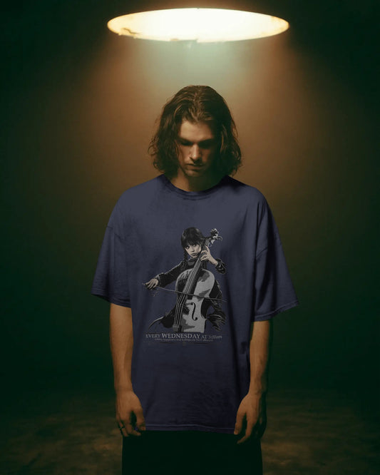 Wednesday Addams Oversized T-Shirt – Dark Gothic Graphic Tee | House of ViDi
