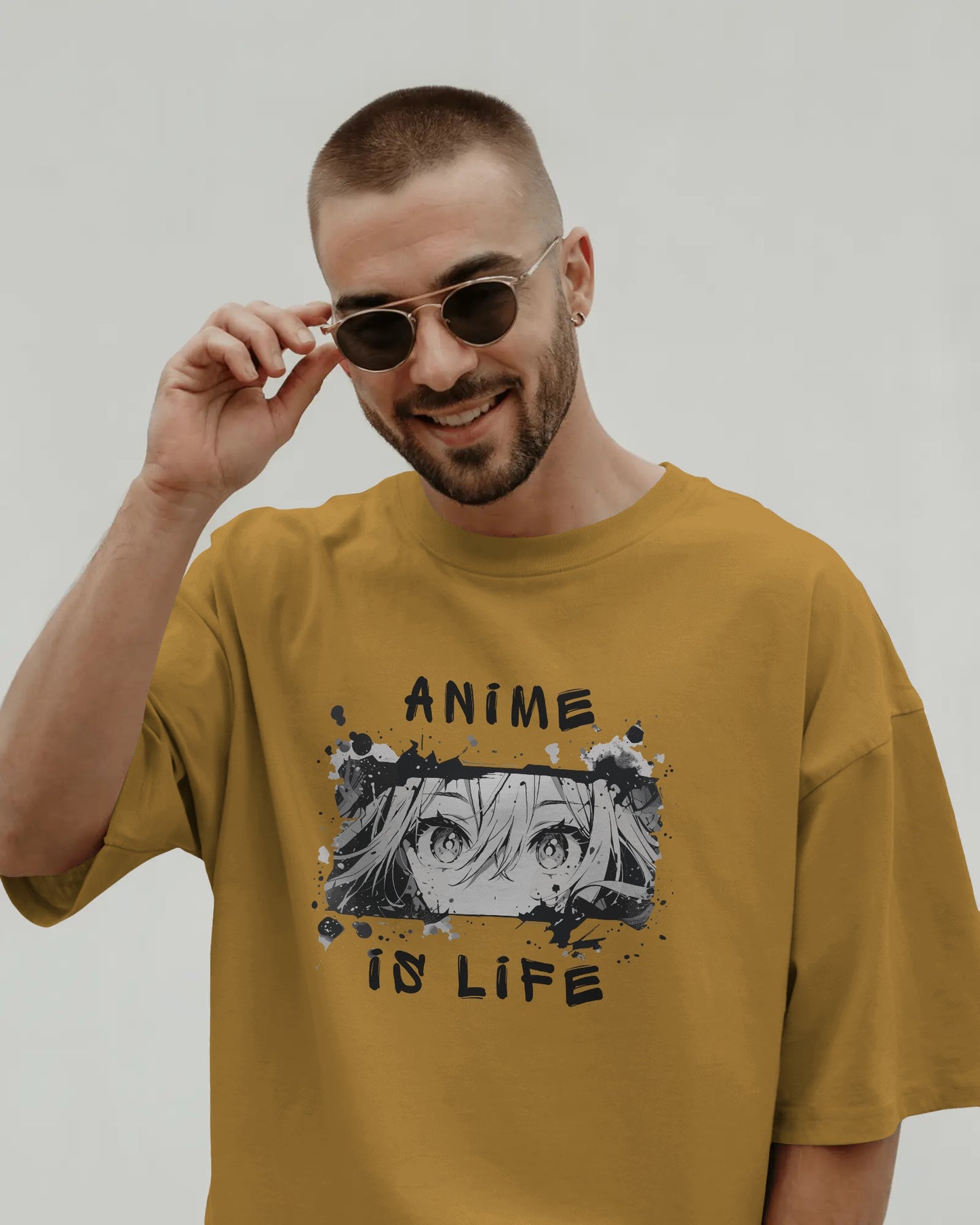 Anime Eyes – Unisex Oversized T-Shirt | Silent. Intense. Unforgettable.